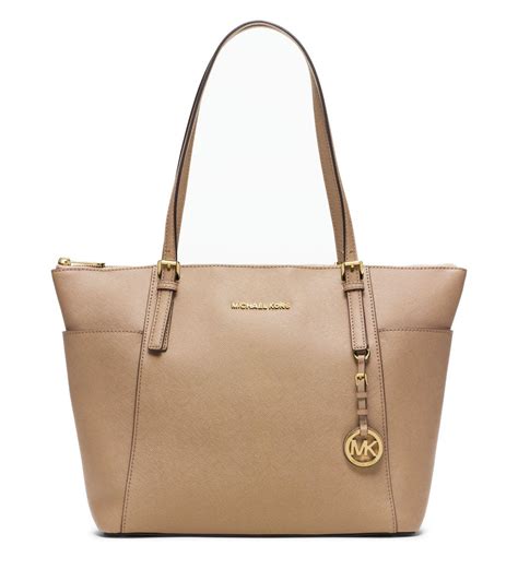 michael kors jet set travel saffiano large shoulder bag|Michael Kors saffiano large.